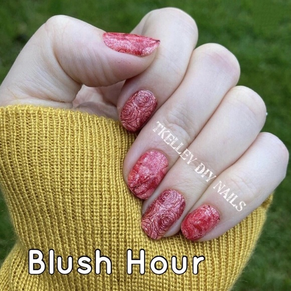 *Retired* Color Street: Blush Hour | Floral Pink Orange Valentine’s Day Rose - Picture 2 of 8